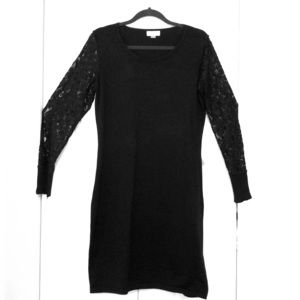 Calvin Klein sweater dress with lace sleeves